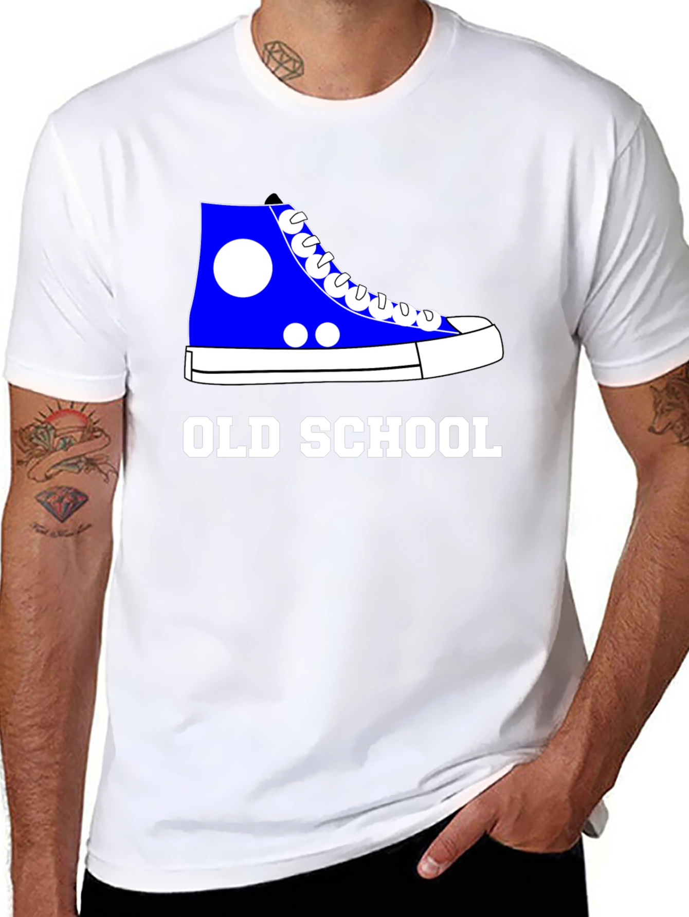 Old School Sneaker Graphic Tee - Classic Cool