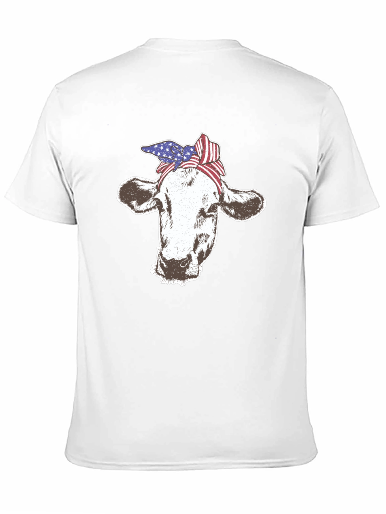 Cow USA Flag Bandana T-Shirt