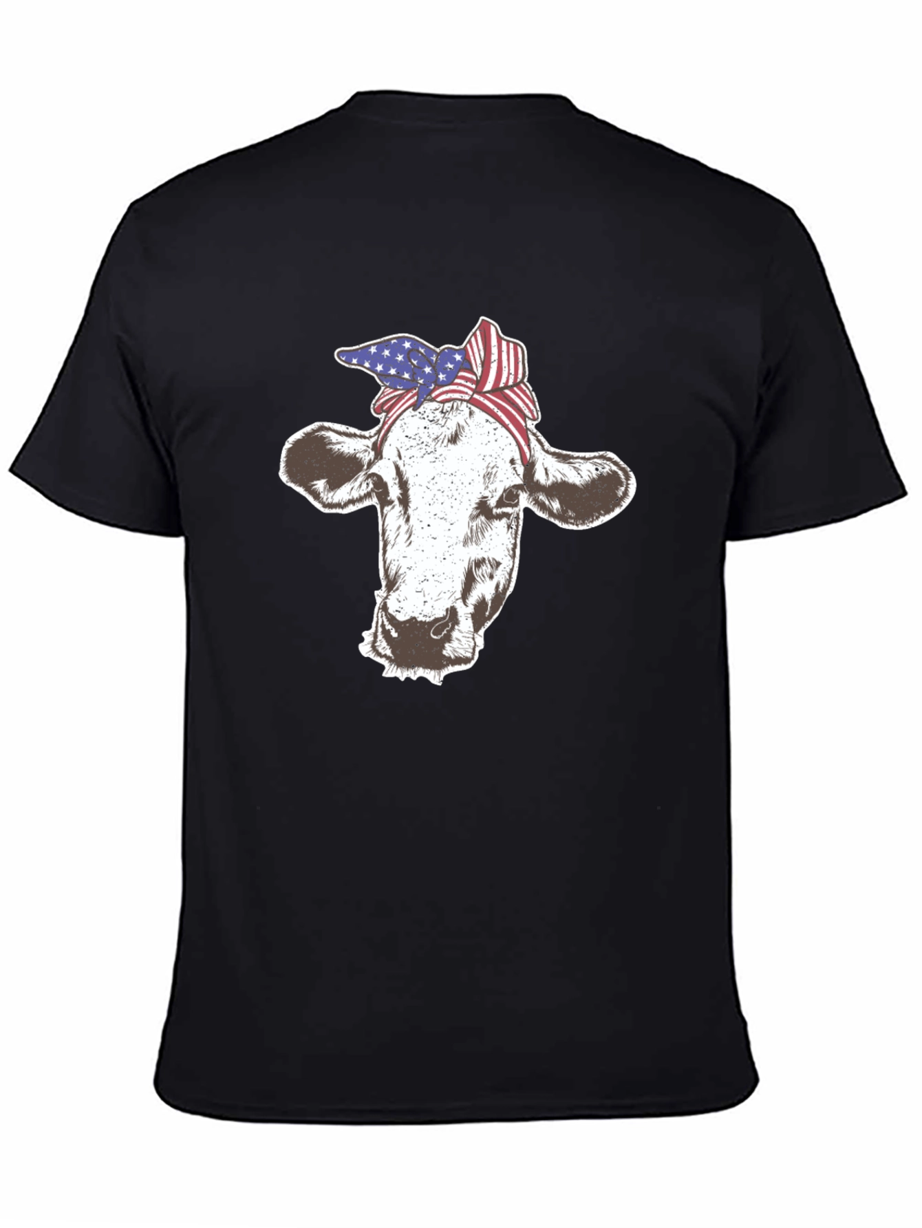 Cow USA Flag Bandana T-Shirt