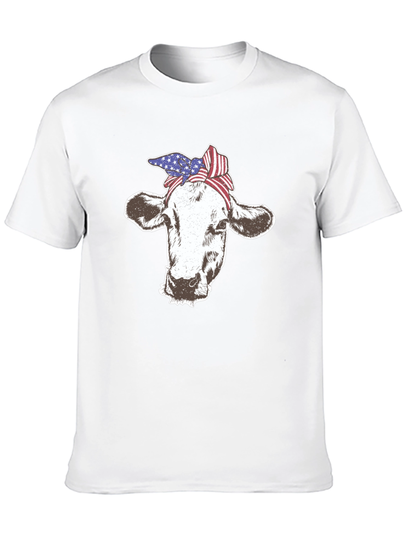 Cow USA Flag Bandana T-Shirt