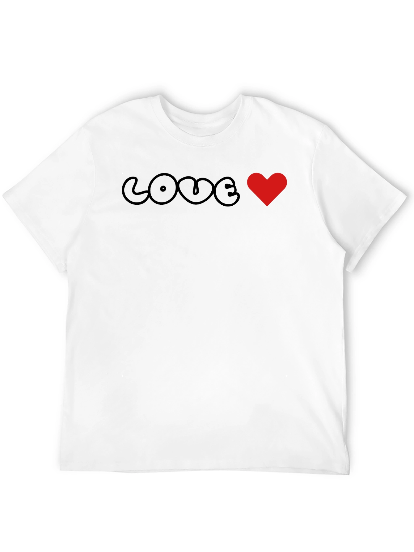 Love Heart Graphic Tee - Trendy Unisex T-Shirt