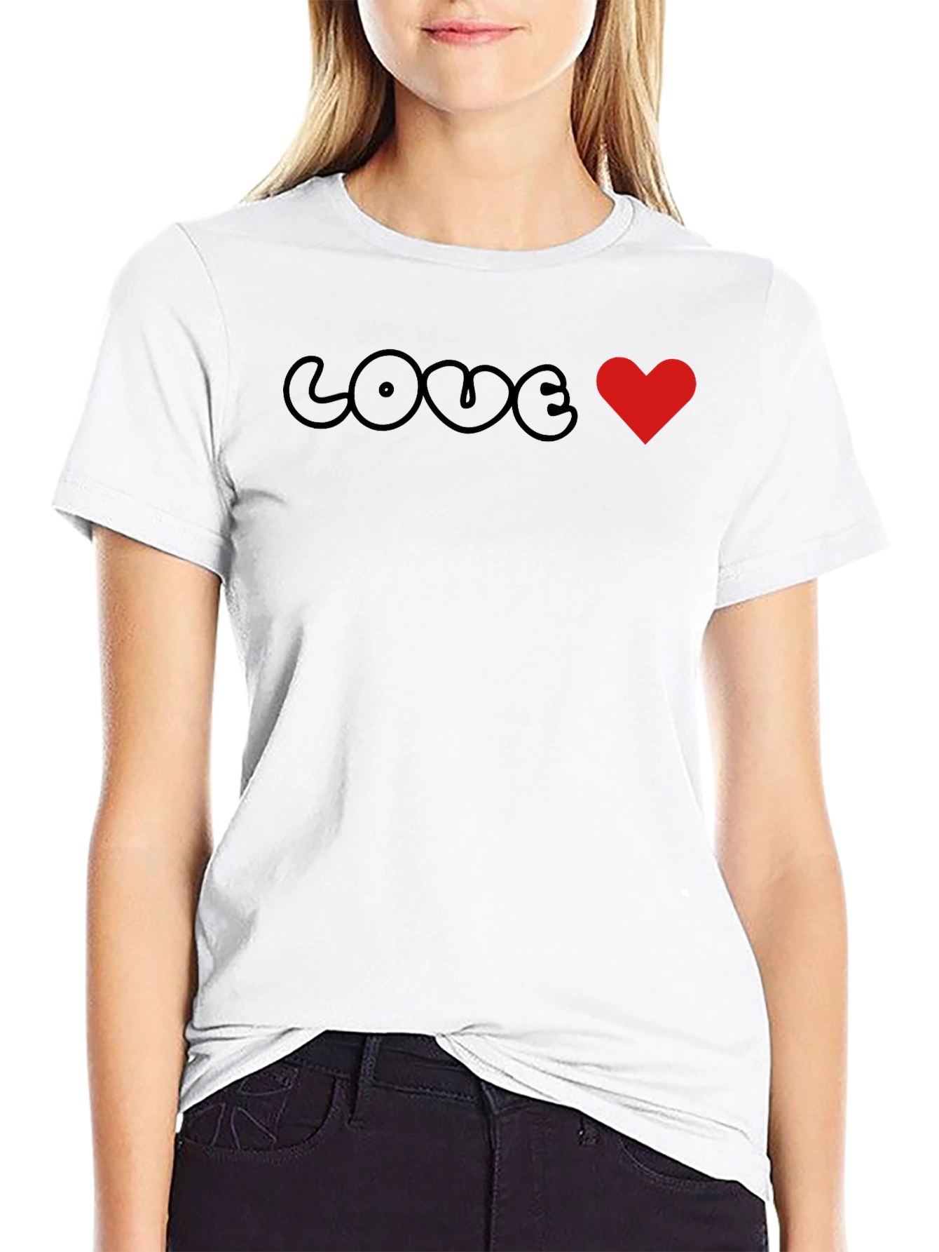 Love Heart Graphic Tee - Trendy Unisex T-Shirt