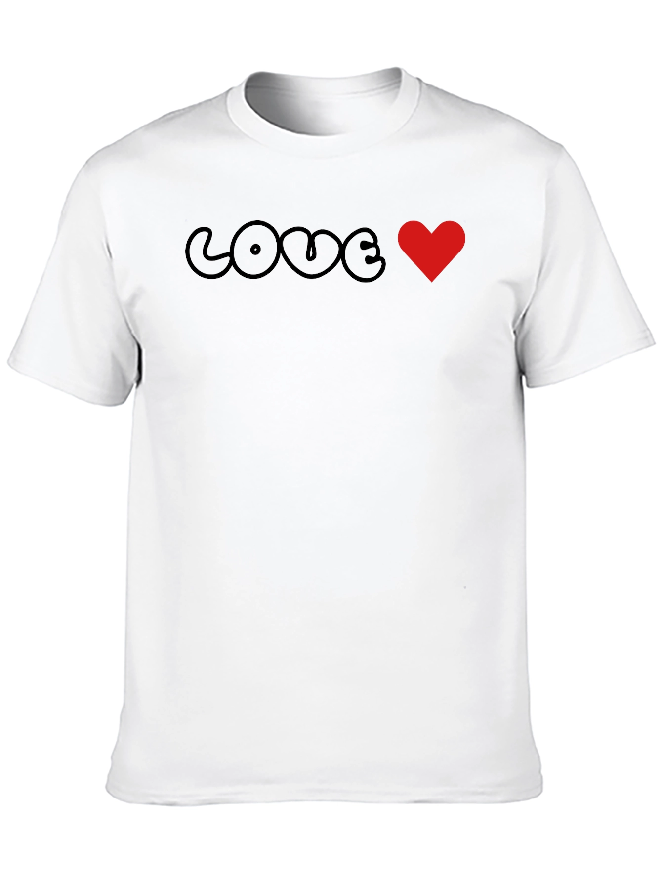 Love Heart Graphic Tee - Trendy Unisex T-Shirt