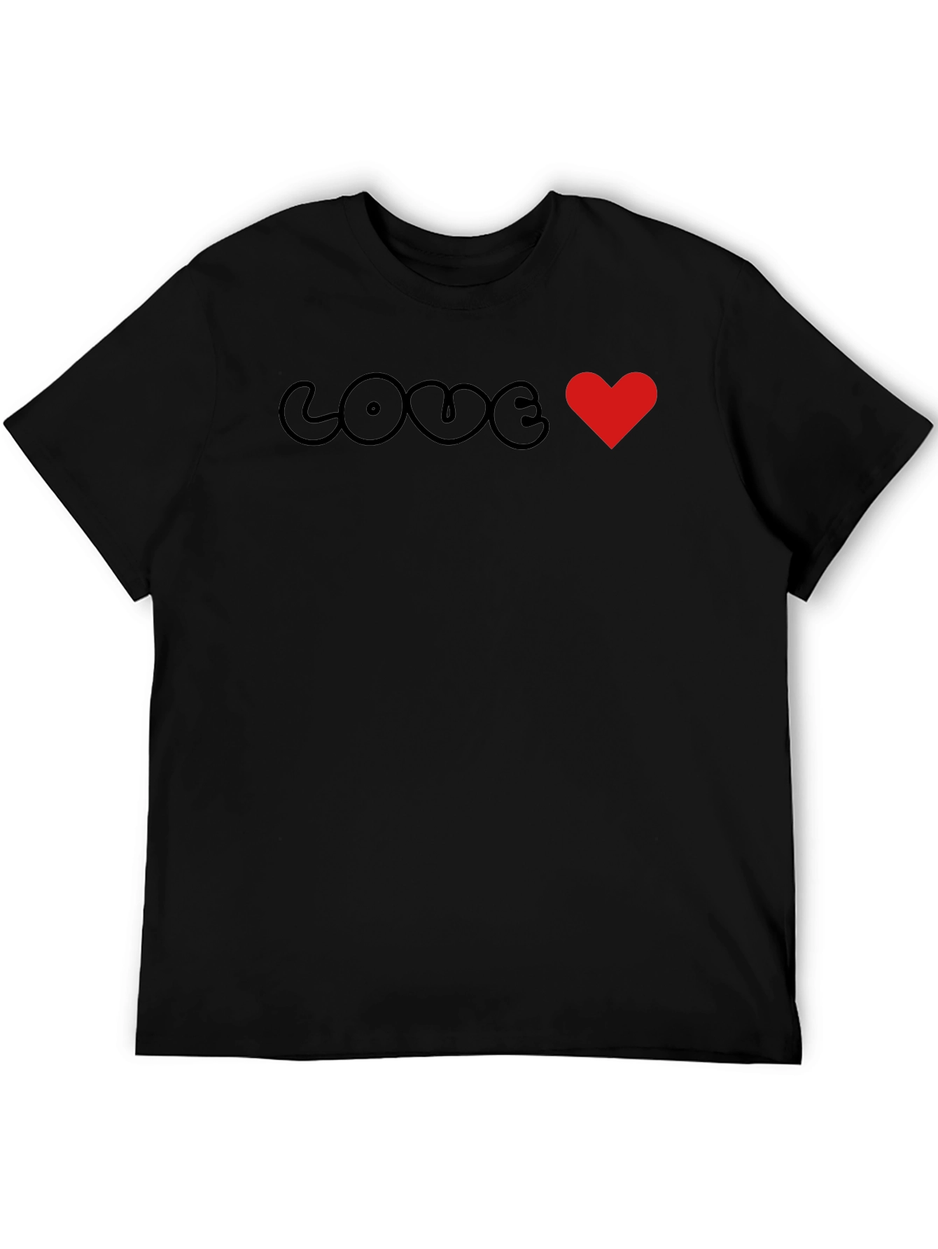 Love Heart Graphic Tee - Trendy Unisex T-Shirt