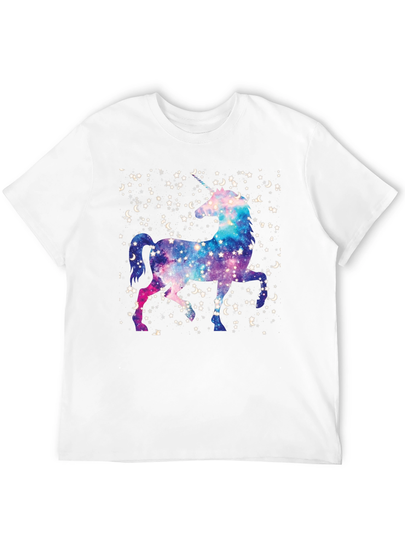 Unicorn Galaxy Black Tee