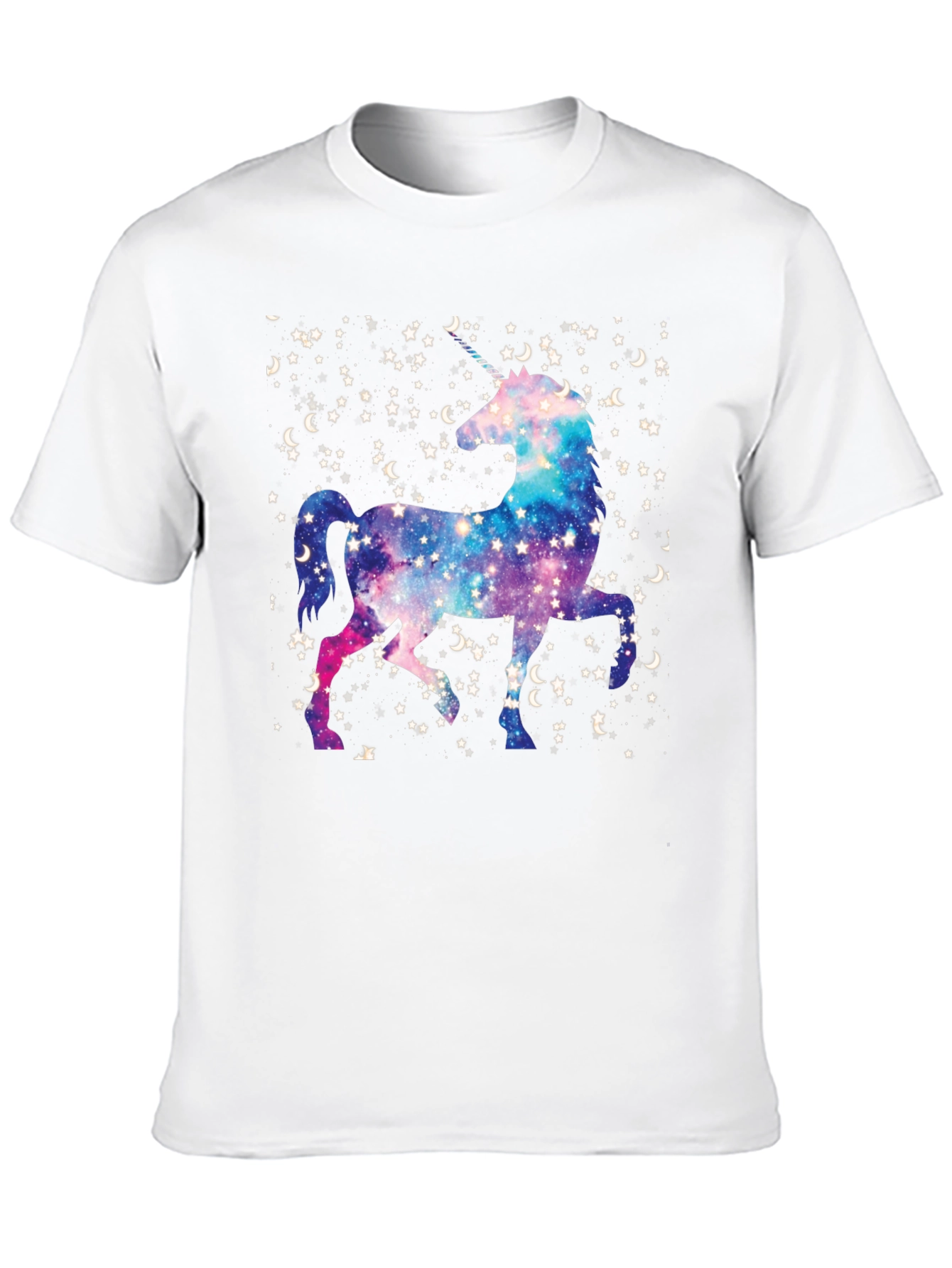 Unicorn Galaxy Black Tee