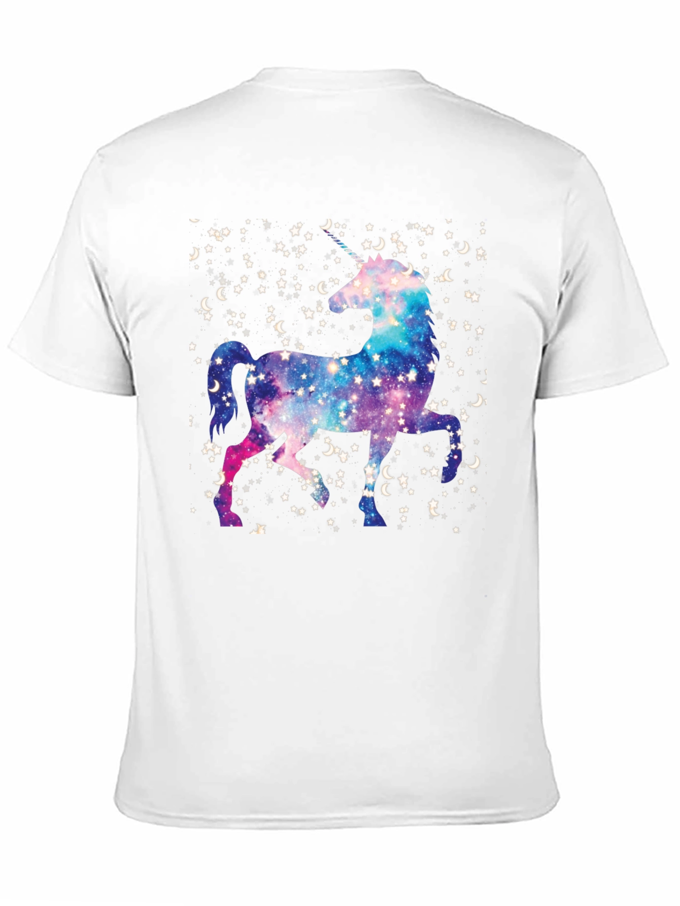 Unicorn Galaxy Black Tee