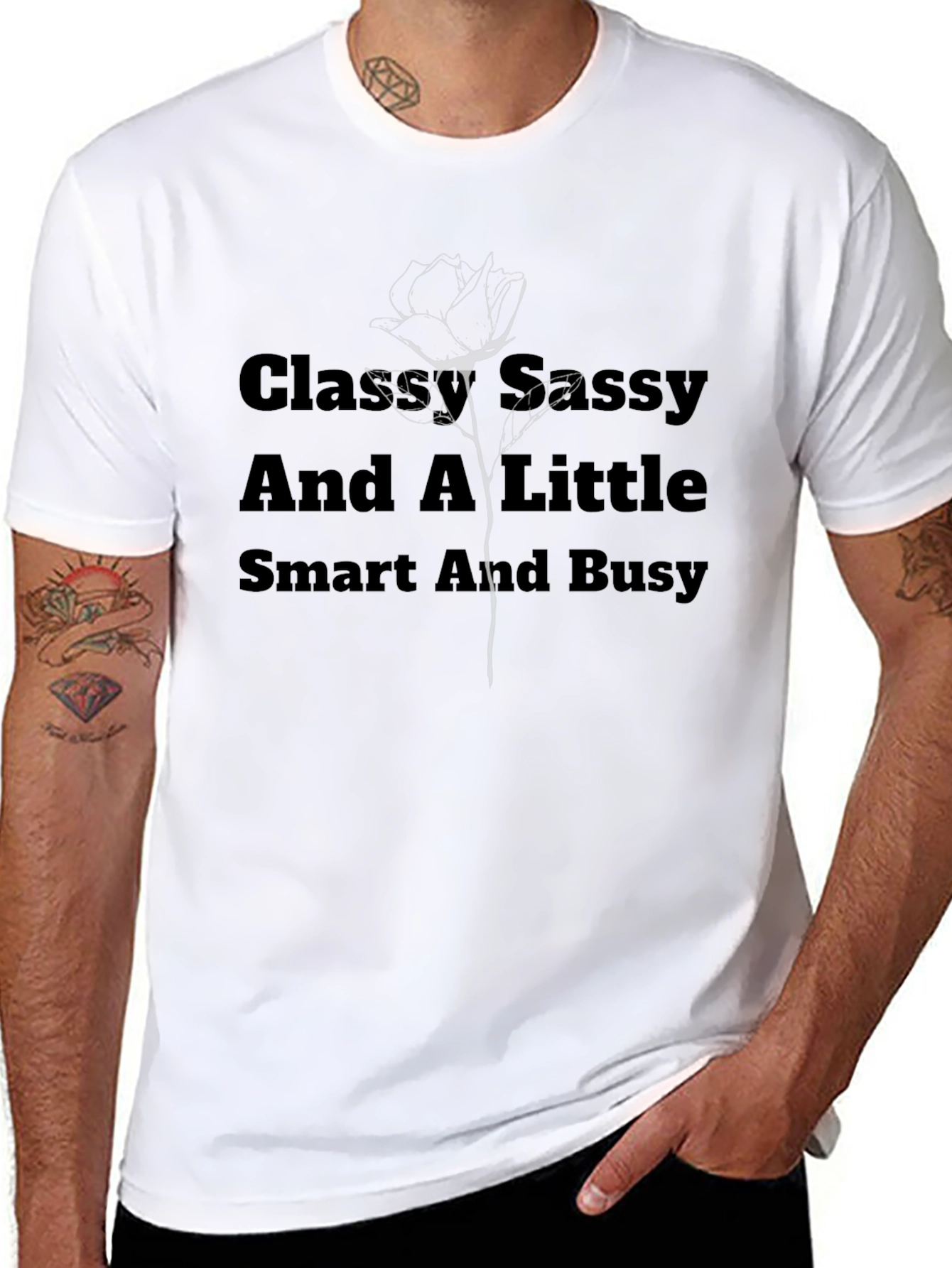 Classy Sassy & Smart Black Tee
