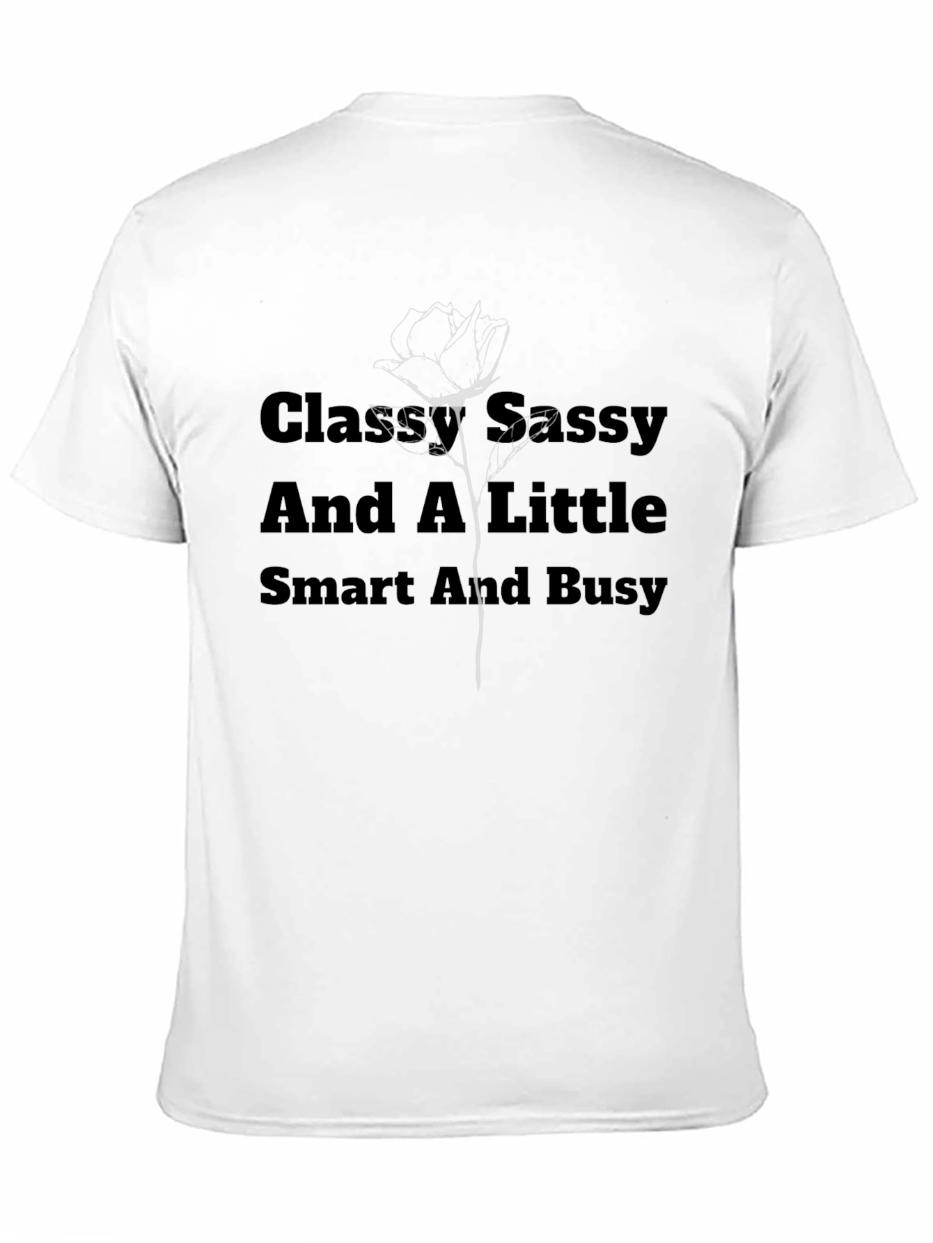 Classy Sassy & Smart Black Tee