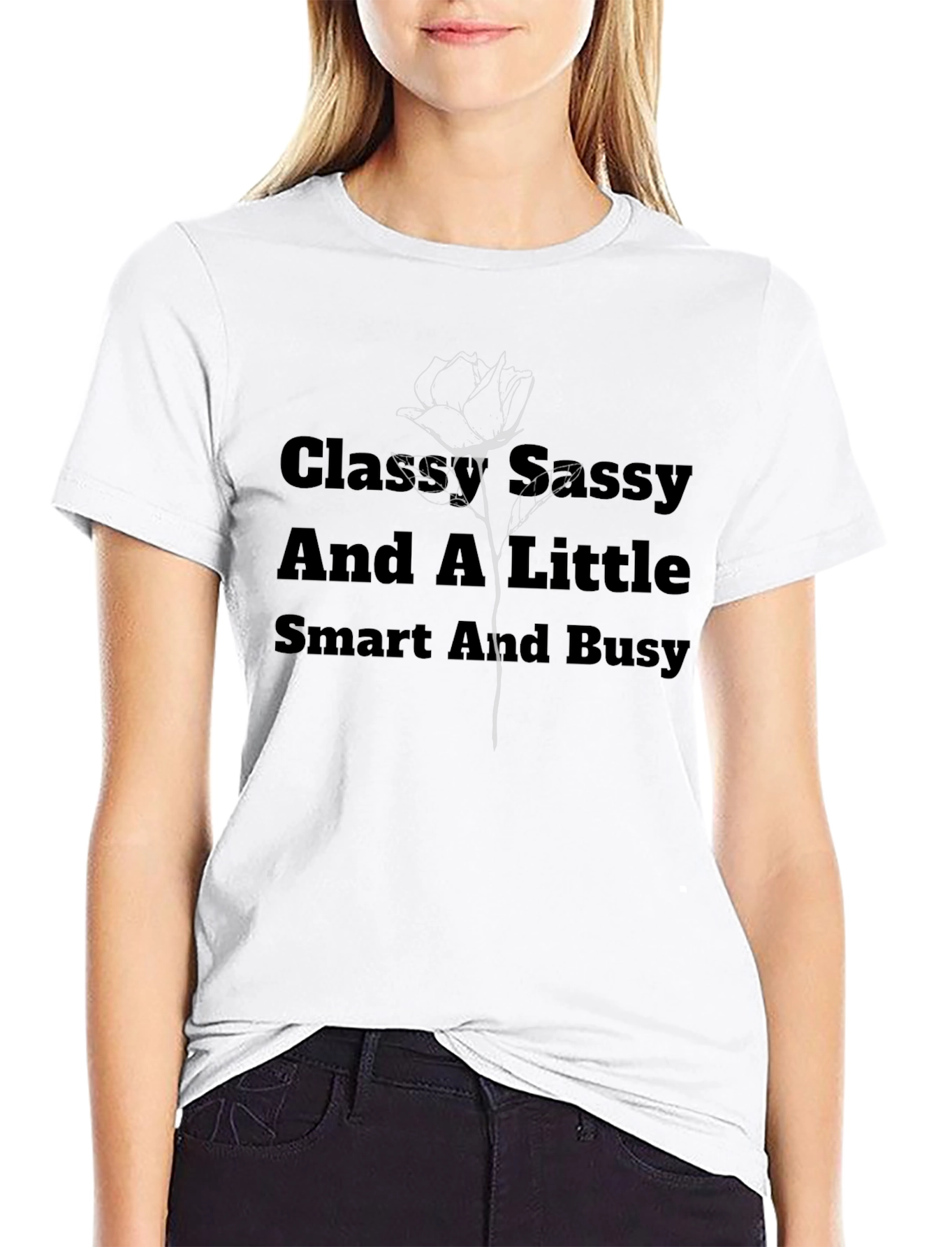 Classy Sassy & Smart Black Tee
