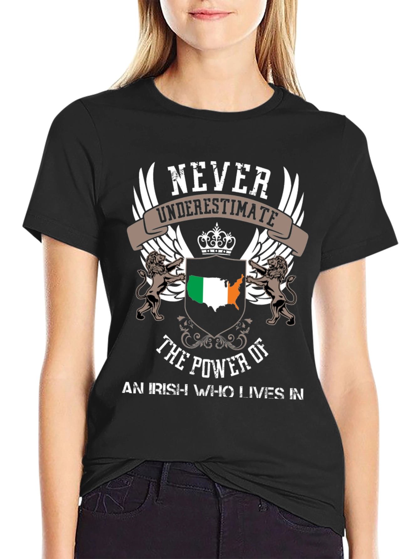 Irish American Pride T-Shirt - Never Underestimate