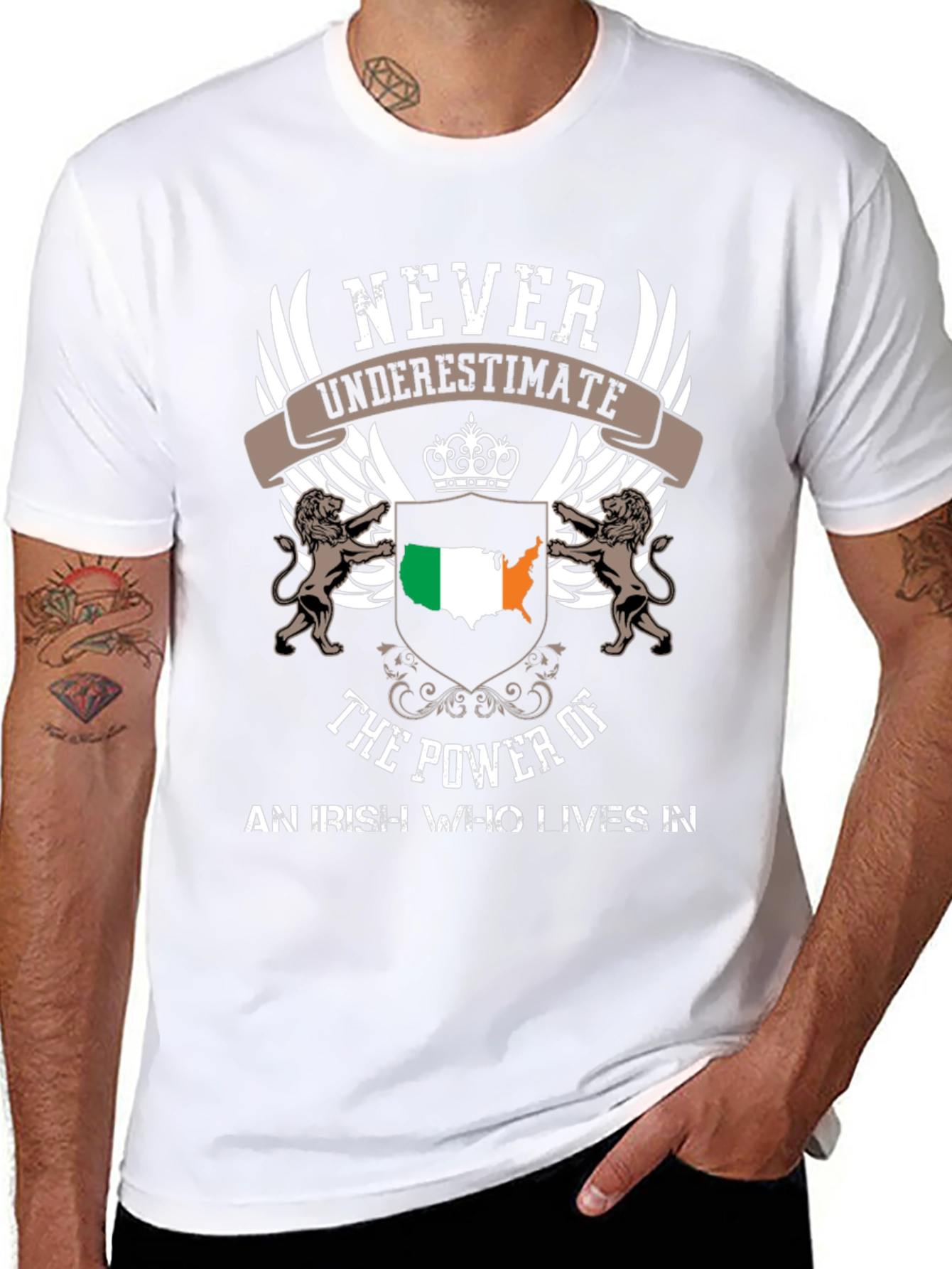 Irish American Pride T-Shirt - Never Underestimate