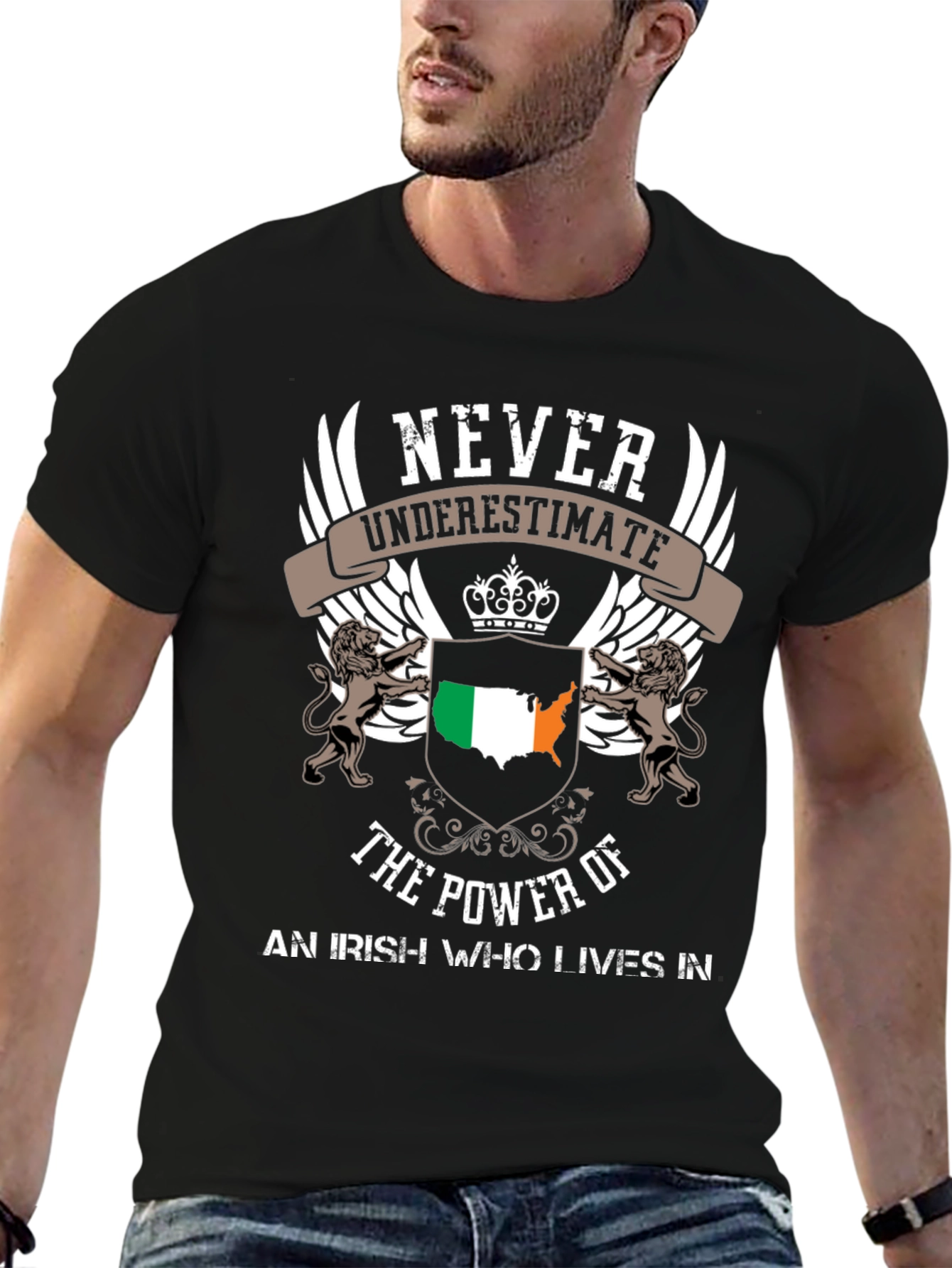 Irish American Pride T-Shirt - Never Underestimate