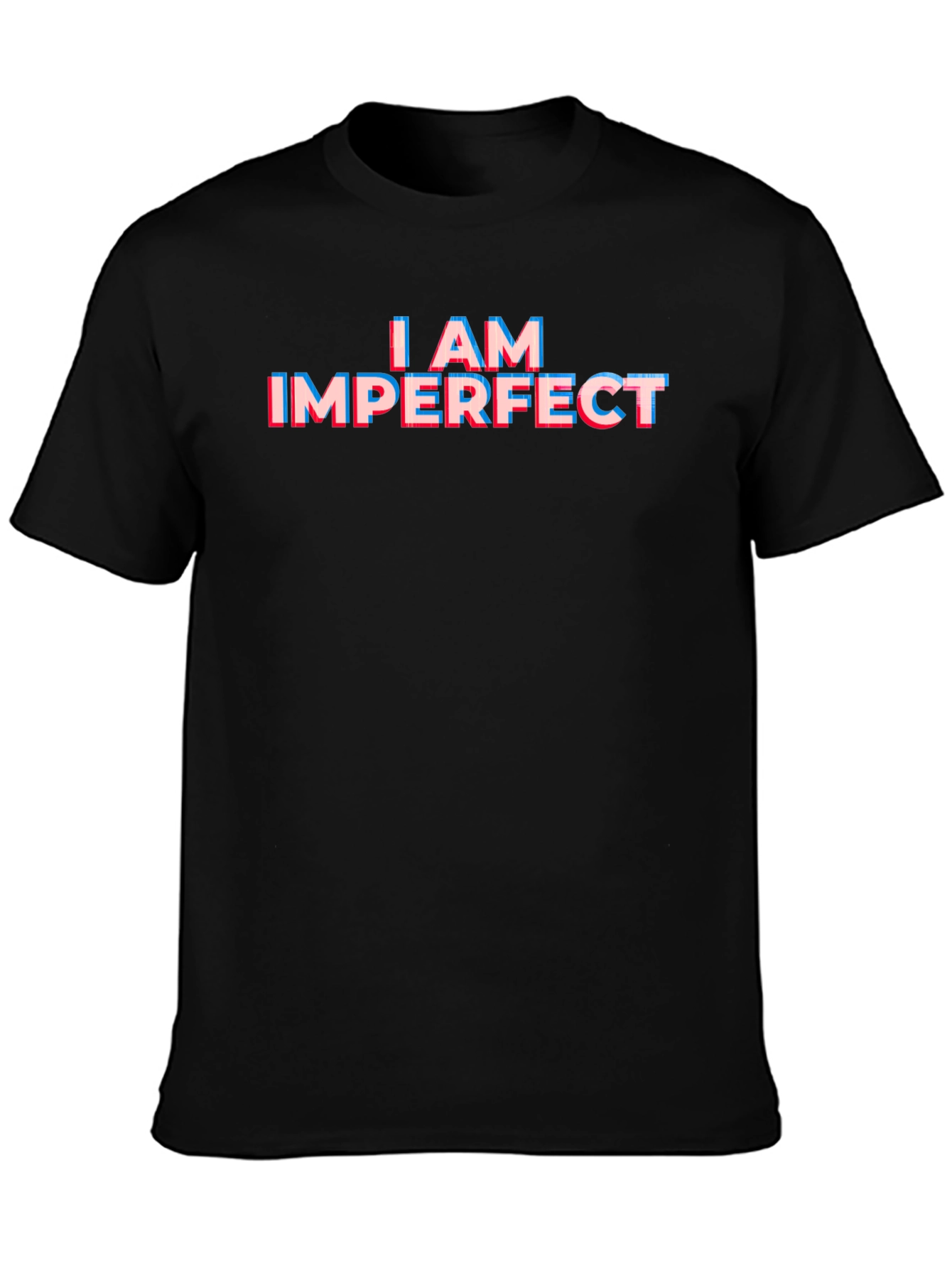 Imperfect Statement Graphic Tee - Black
