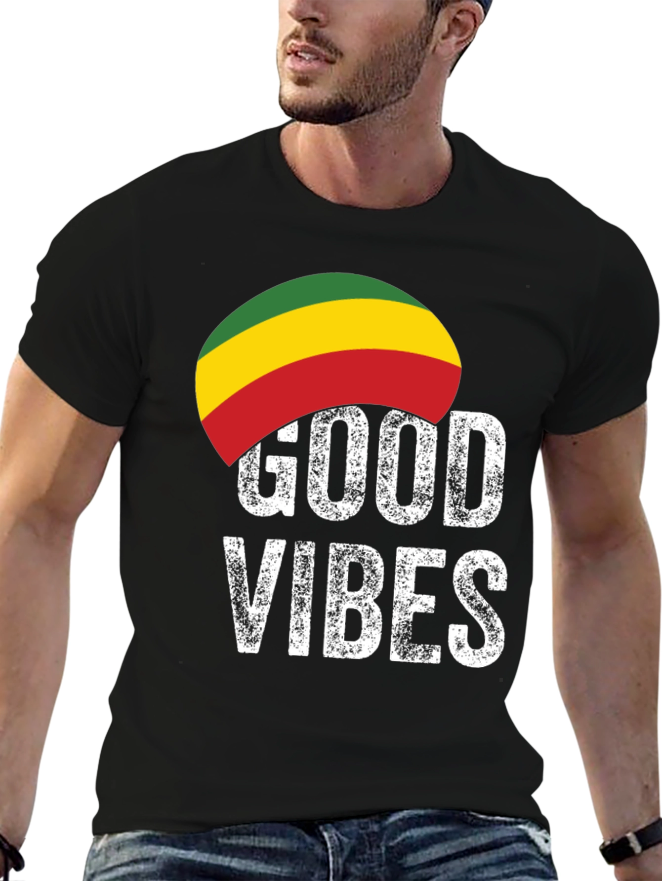 Good Vibes Rasta T-Shirt - Reggae Inspired Tee