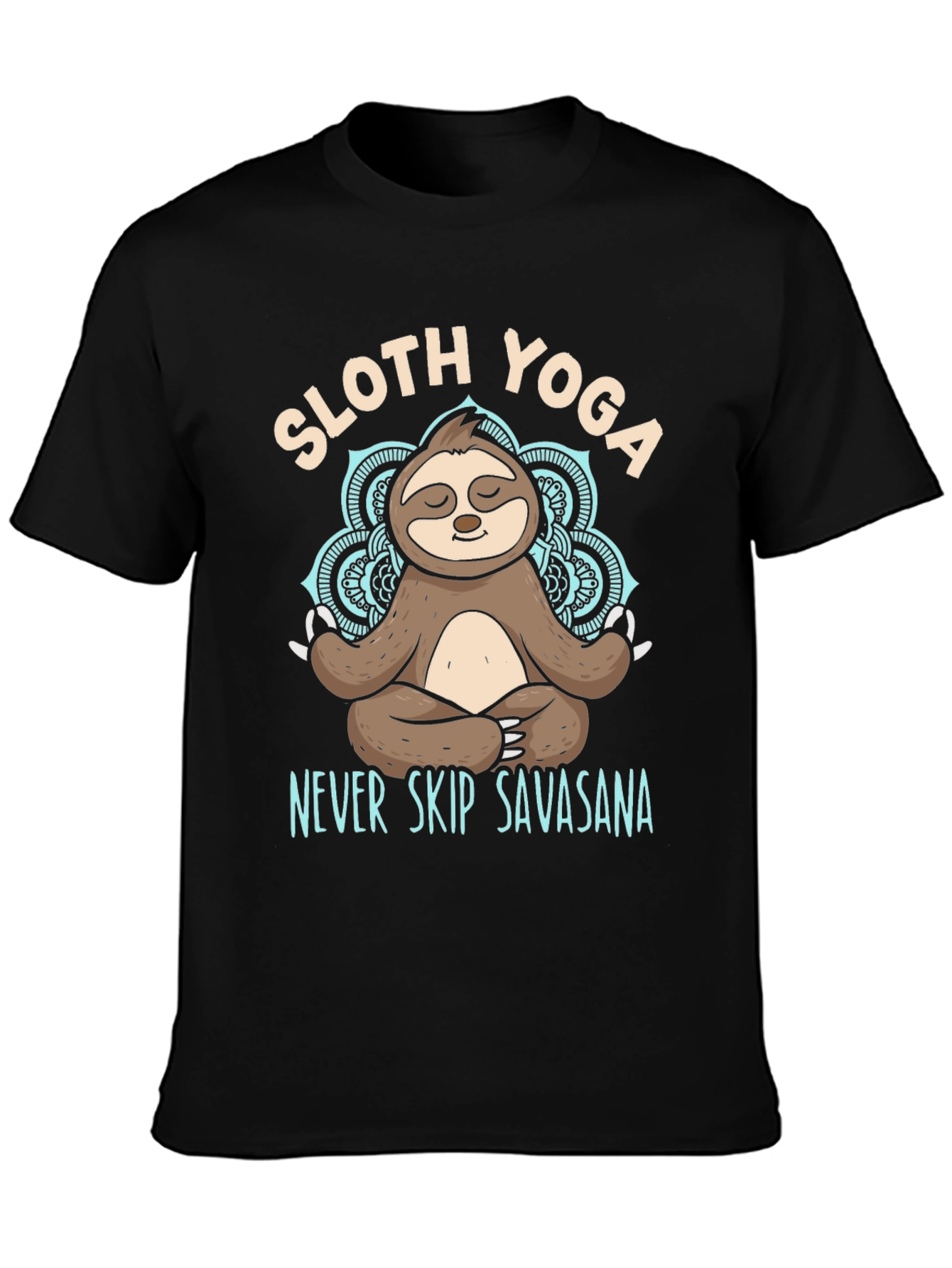 Sloth Yoga T-Shirt - Never Skip Savasana