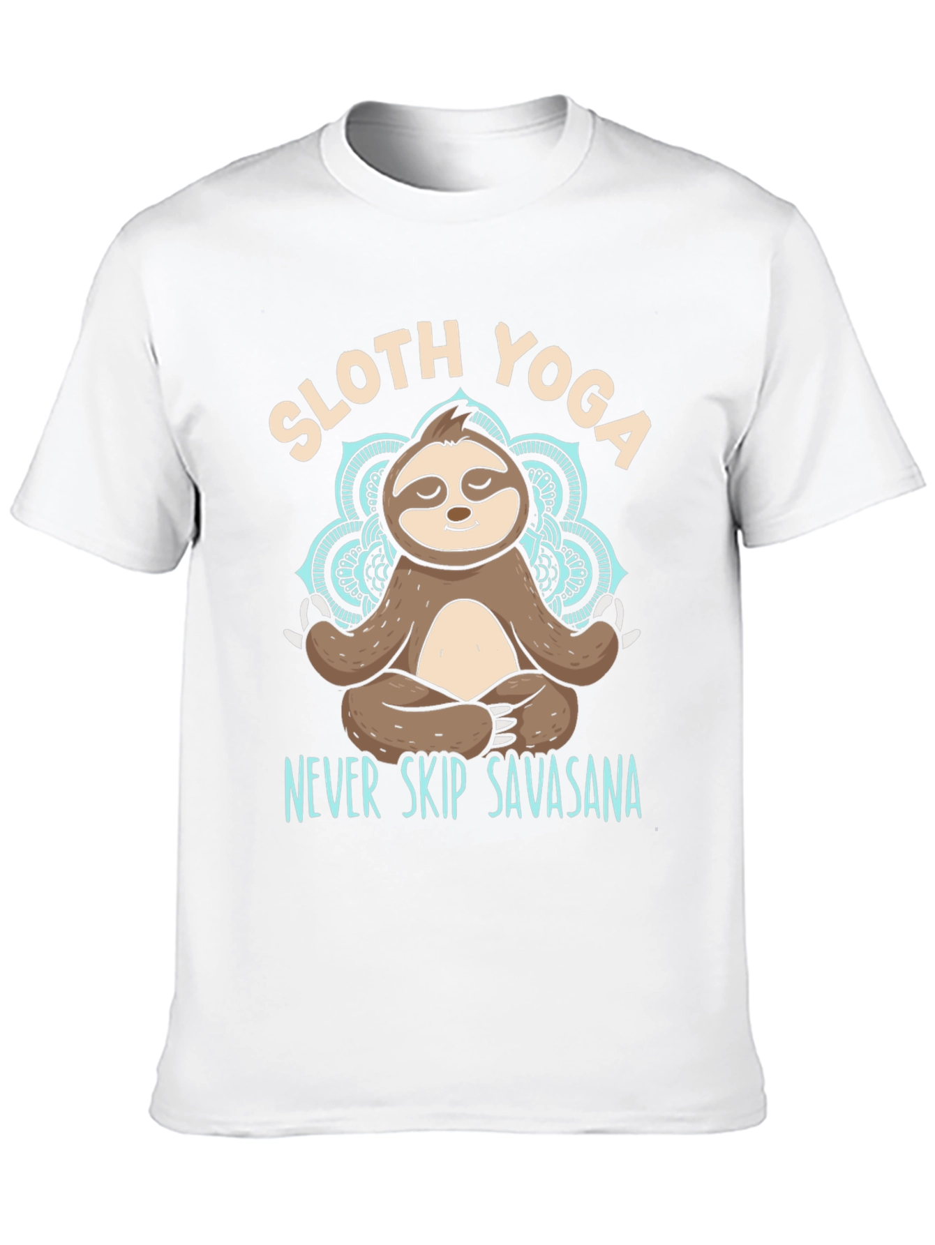 Sloth Yoga T-Shirt - Never Skip Savasana