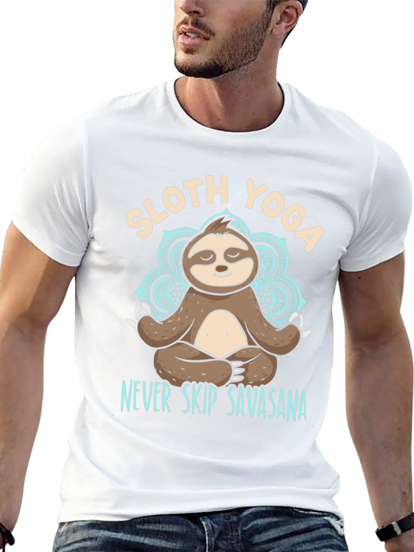 Sloth Yoga T-Shirt - Never Skip Savasana