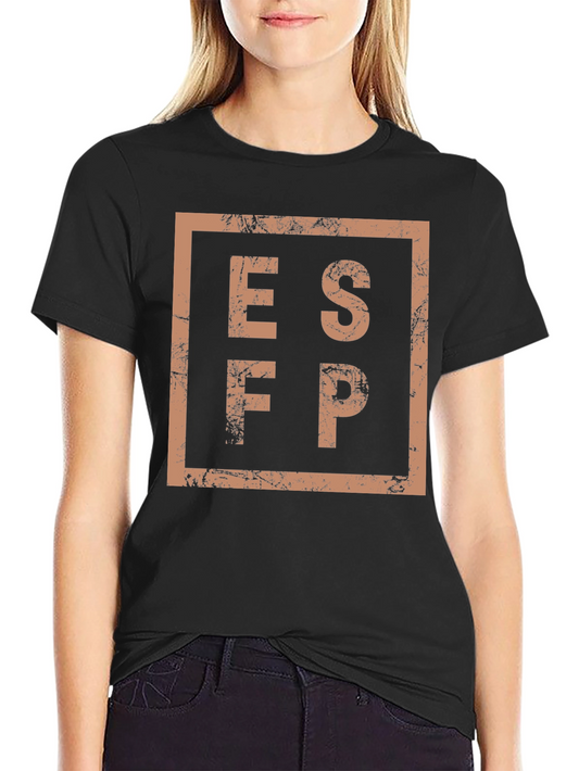 ESFP Personality Type Graphic T-Shirt - Trendy Black Tee