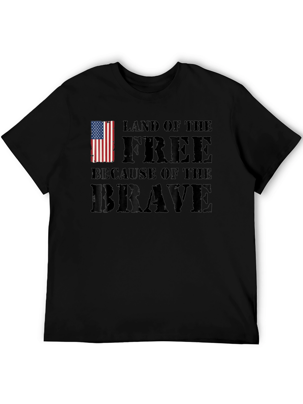 Land of the Free Patriotic Graphic T-Shirt
