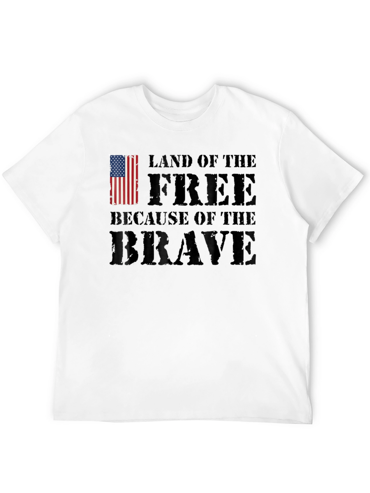 Land of the Free Patriotic Graphic T-Shirt