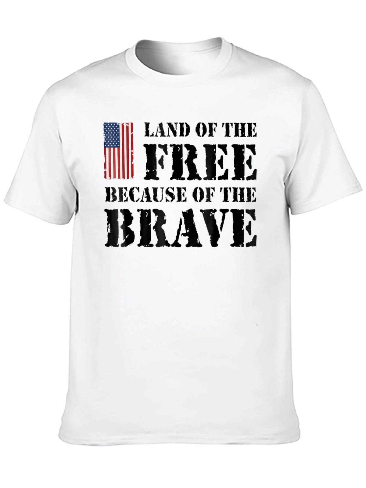 Land of the Free Patriotic Graphic T-Shirt
