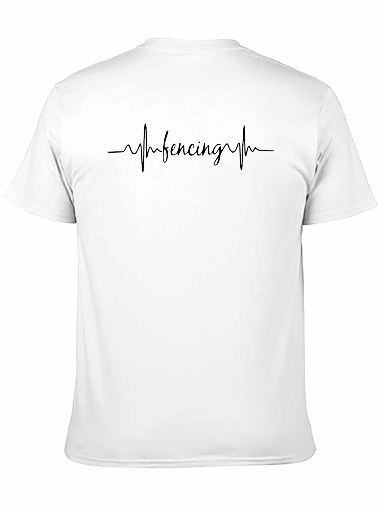 Fencing Heartbeat Graphic T-Shirt