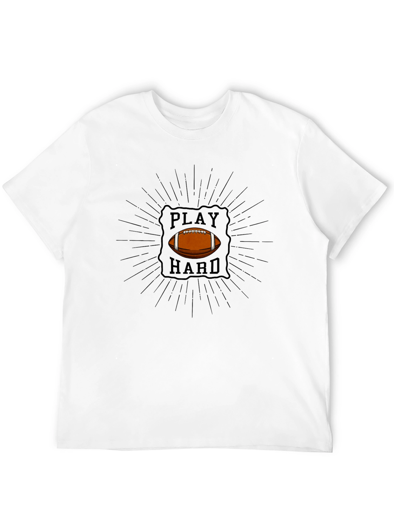 Play Hard Football Graphic T-Shirt