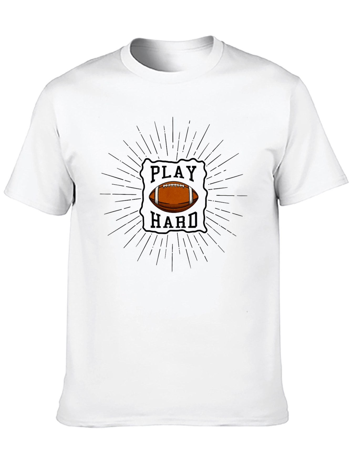 Play Hard Football Graphic T-Shirt