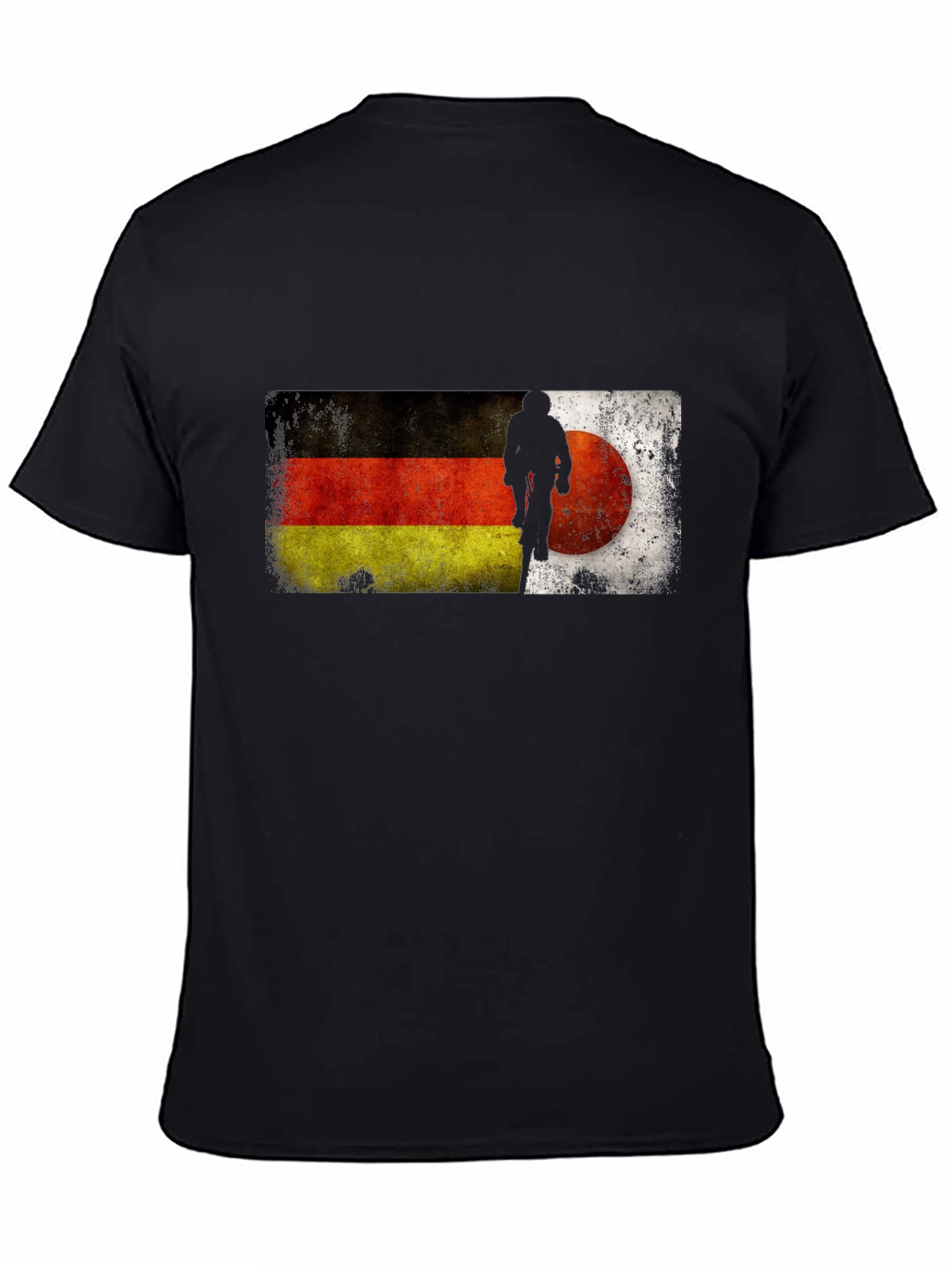 German Flag Mountain Biker Graphic T-Shirt