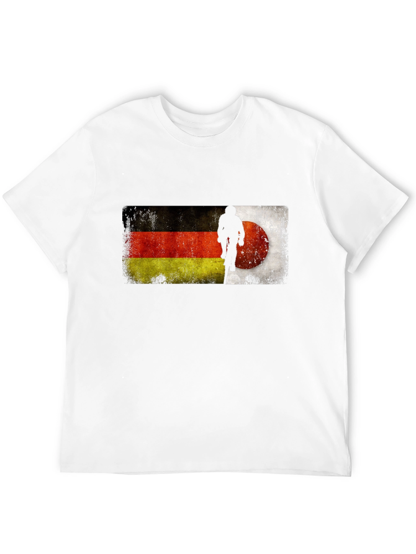 German Flag Mountain Biker Graphic T-Shirt
