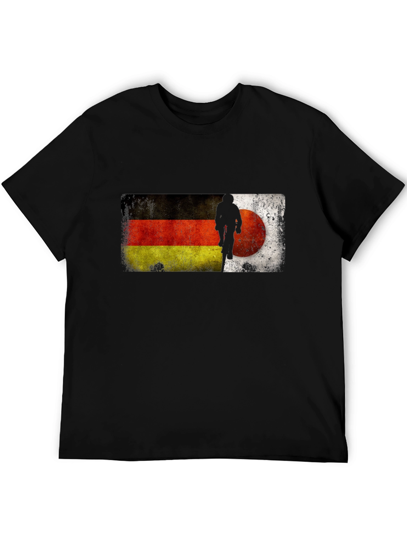 German Flag Mountain Biker Graphic T-Shirt