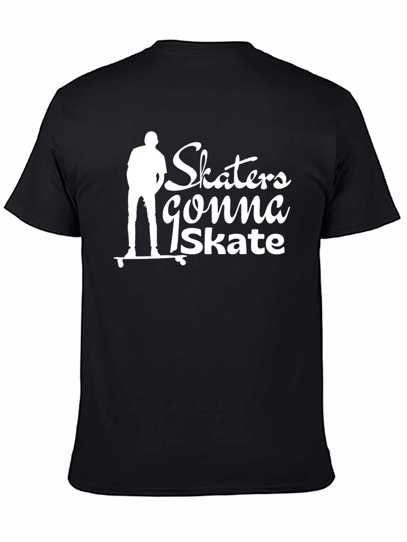 Skaters Gonna Skate Black Graphic Tee