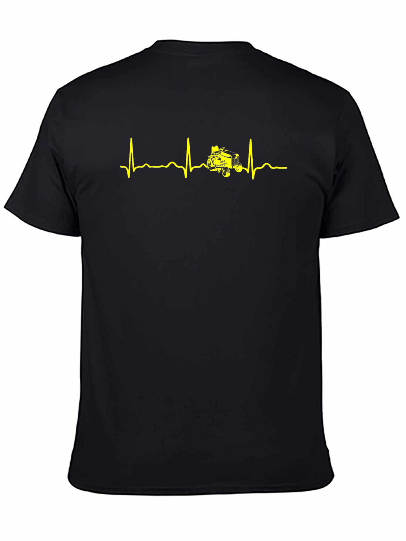 Tractor Heartbeat T-Shirt - Black