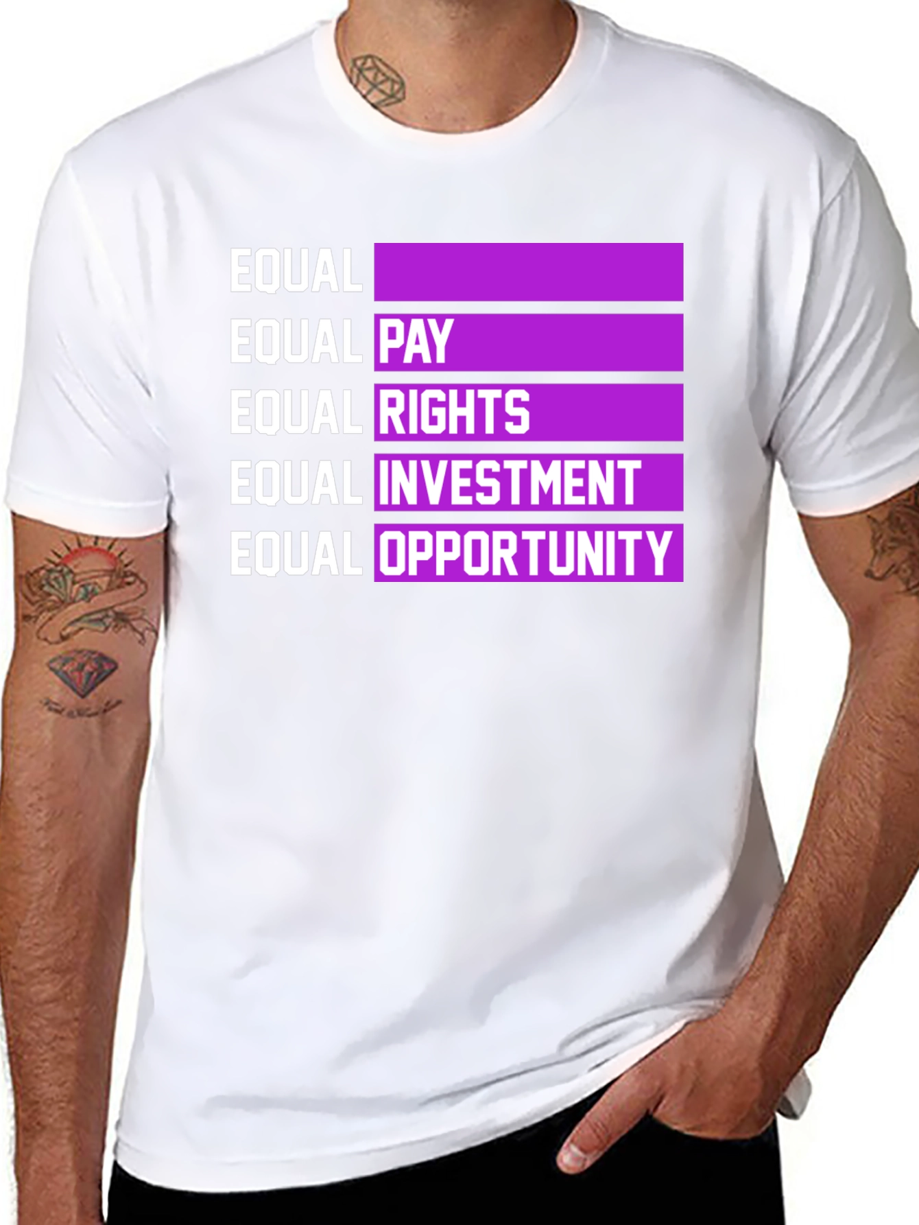 Equality Advocate Tee - Equal Pay Rights Opportunity