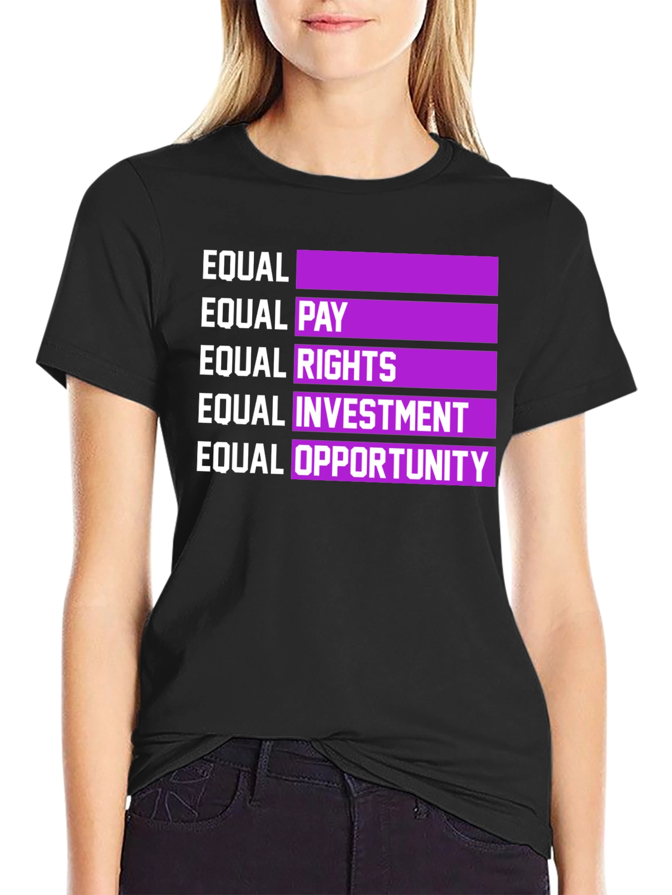Equality Advocate Tee - Equal Pay Rights Opportunity