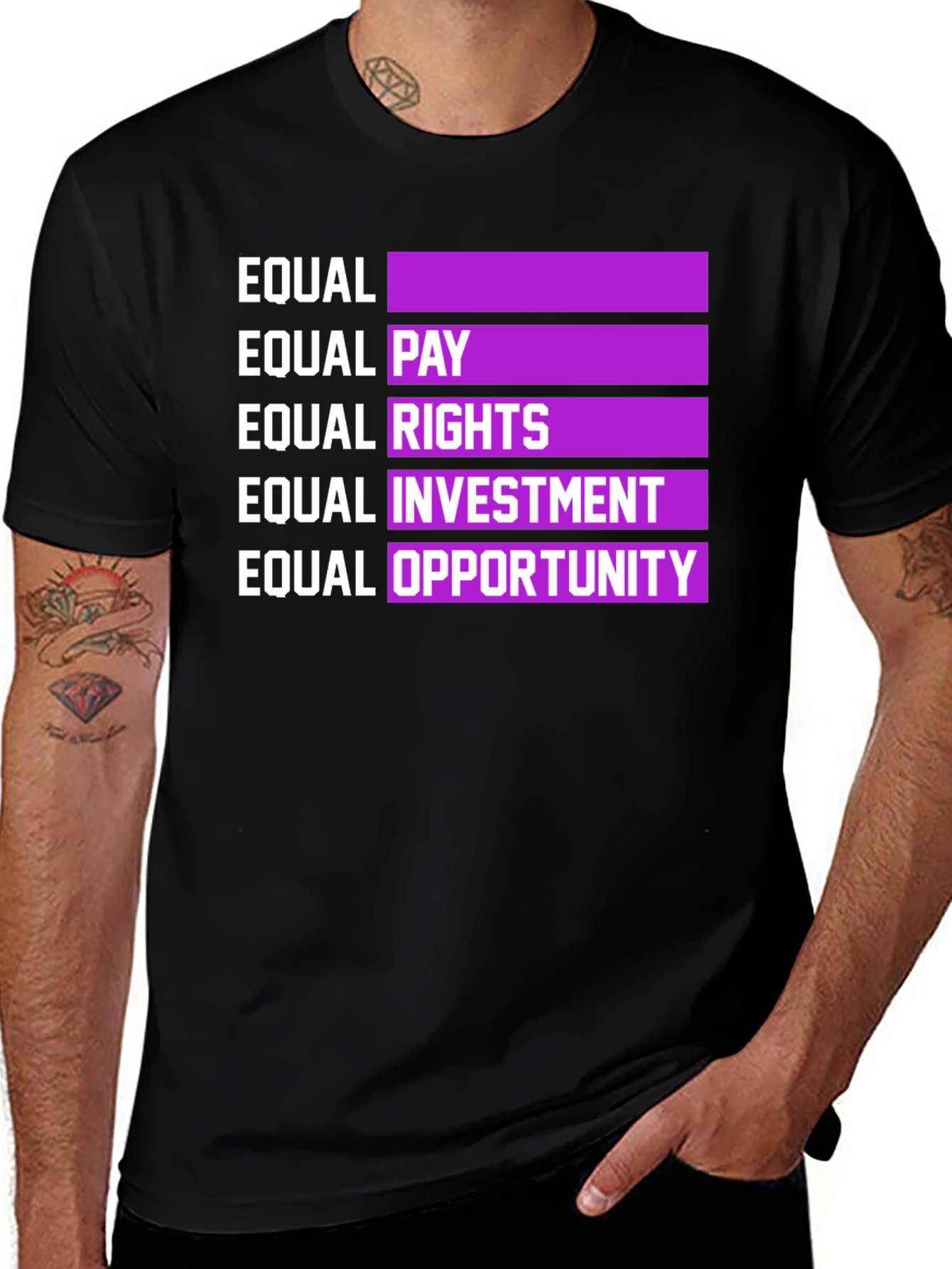 Equality Advocate Tee - Equal Pay Rights Opportunity