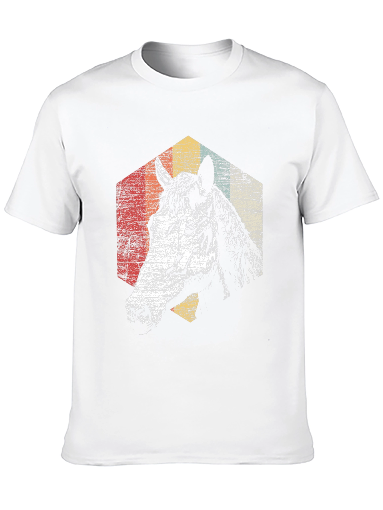 Retro Horse Graphic T-Shirt - Black