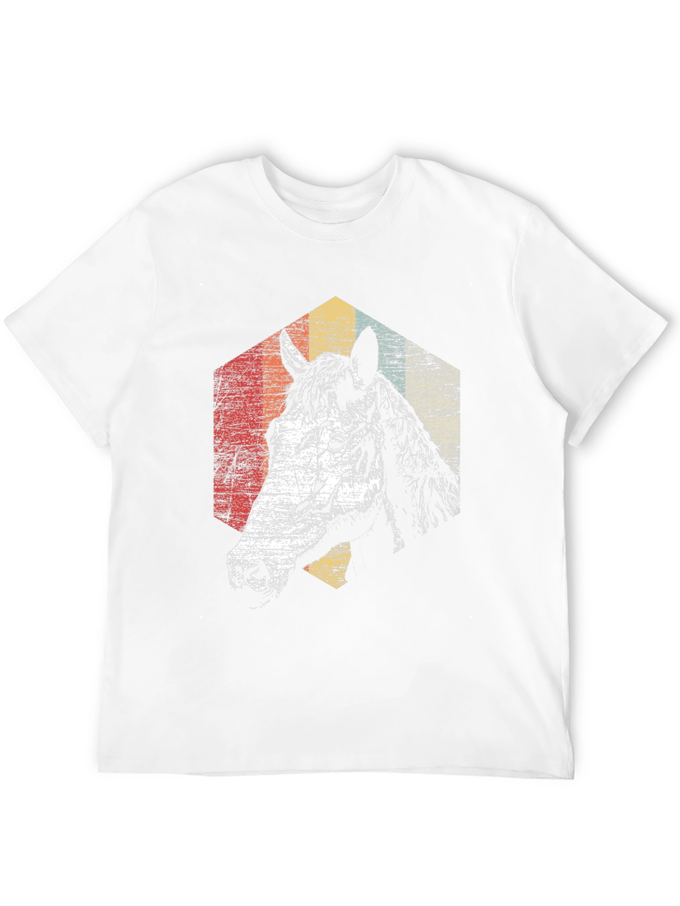 Retro Horse Graphic T-Shirt - Black