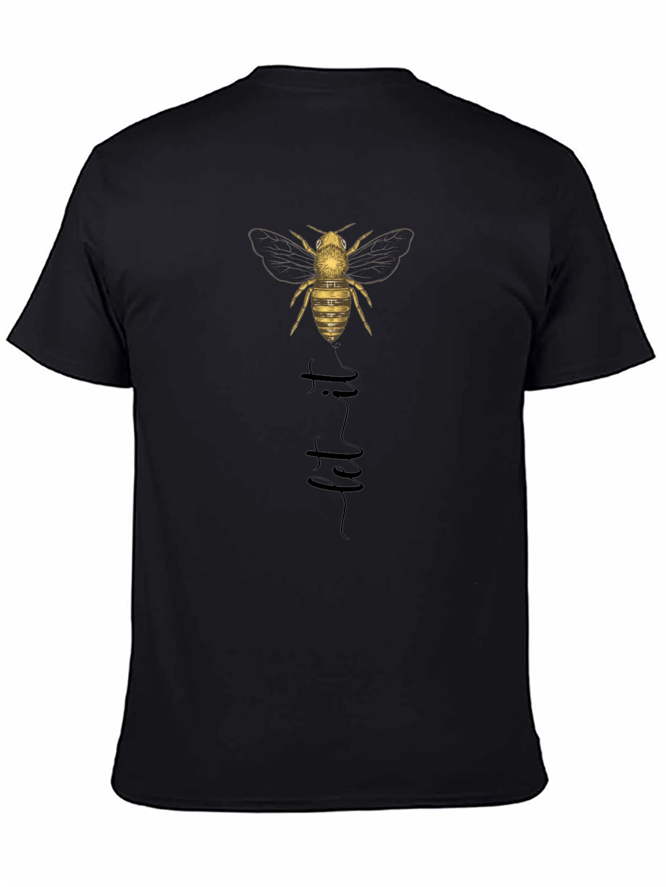 Let it Bee Graphic Tee - Black