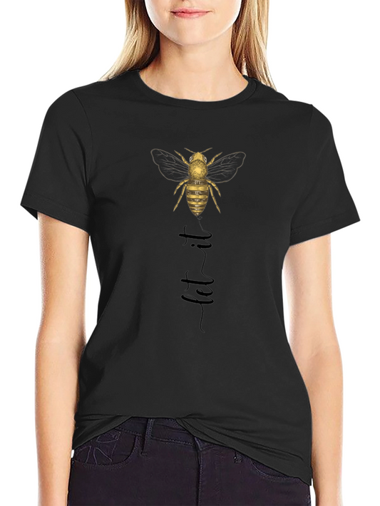 Let it Bee Graphic Tee - Black