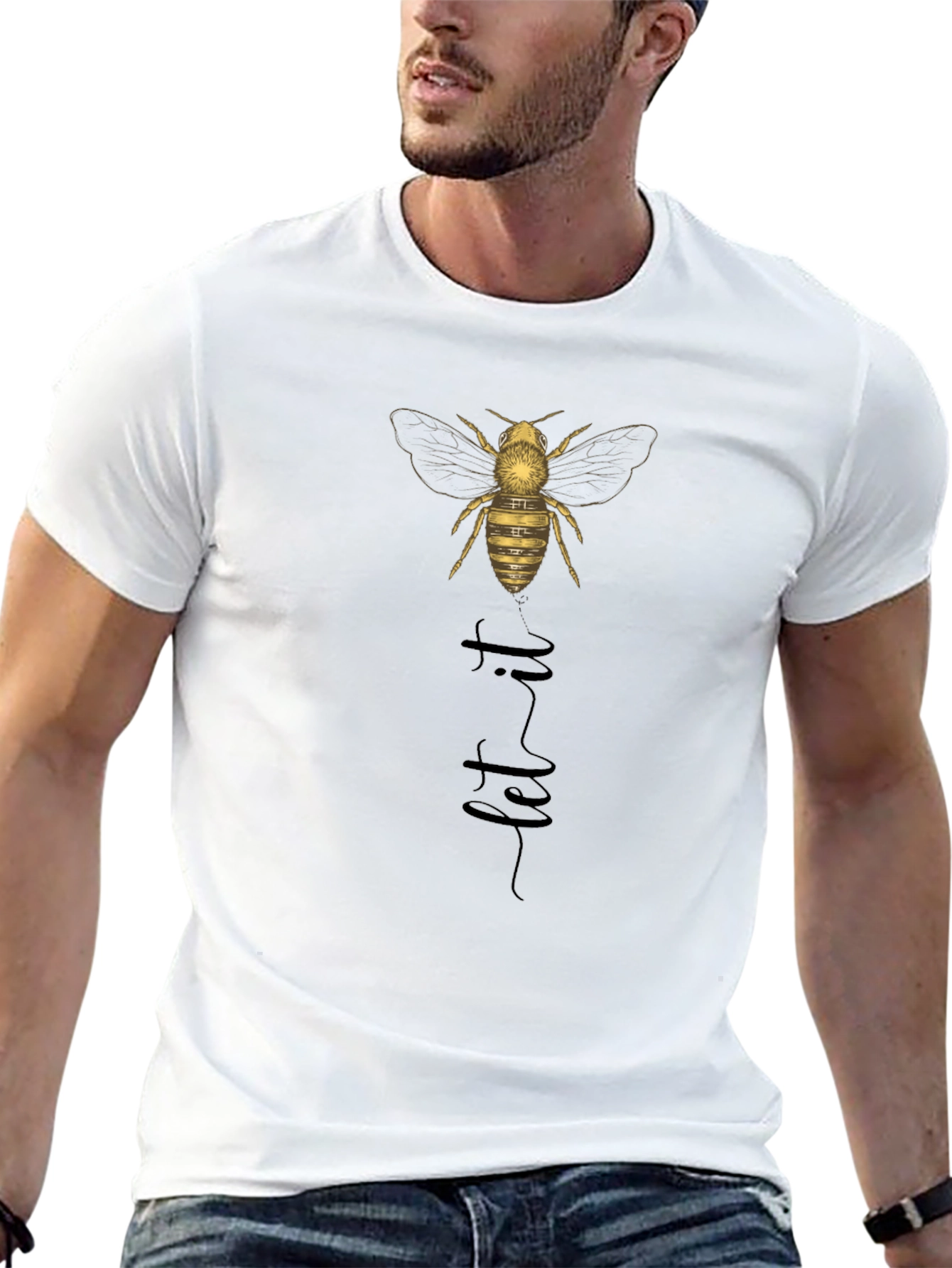 Let it Bee Graphic Tee - Black