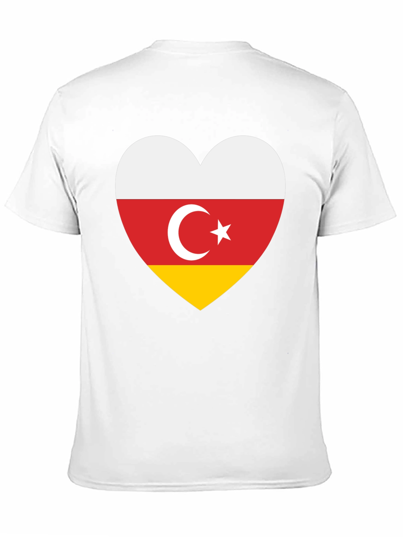 South Ossetia Flag Heart T-Shirt