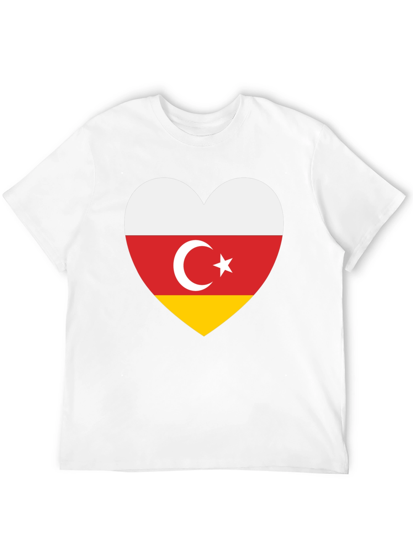 South Ossetia Flag Heart T-Shirt