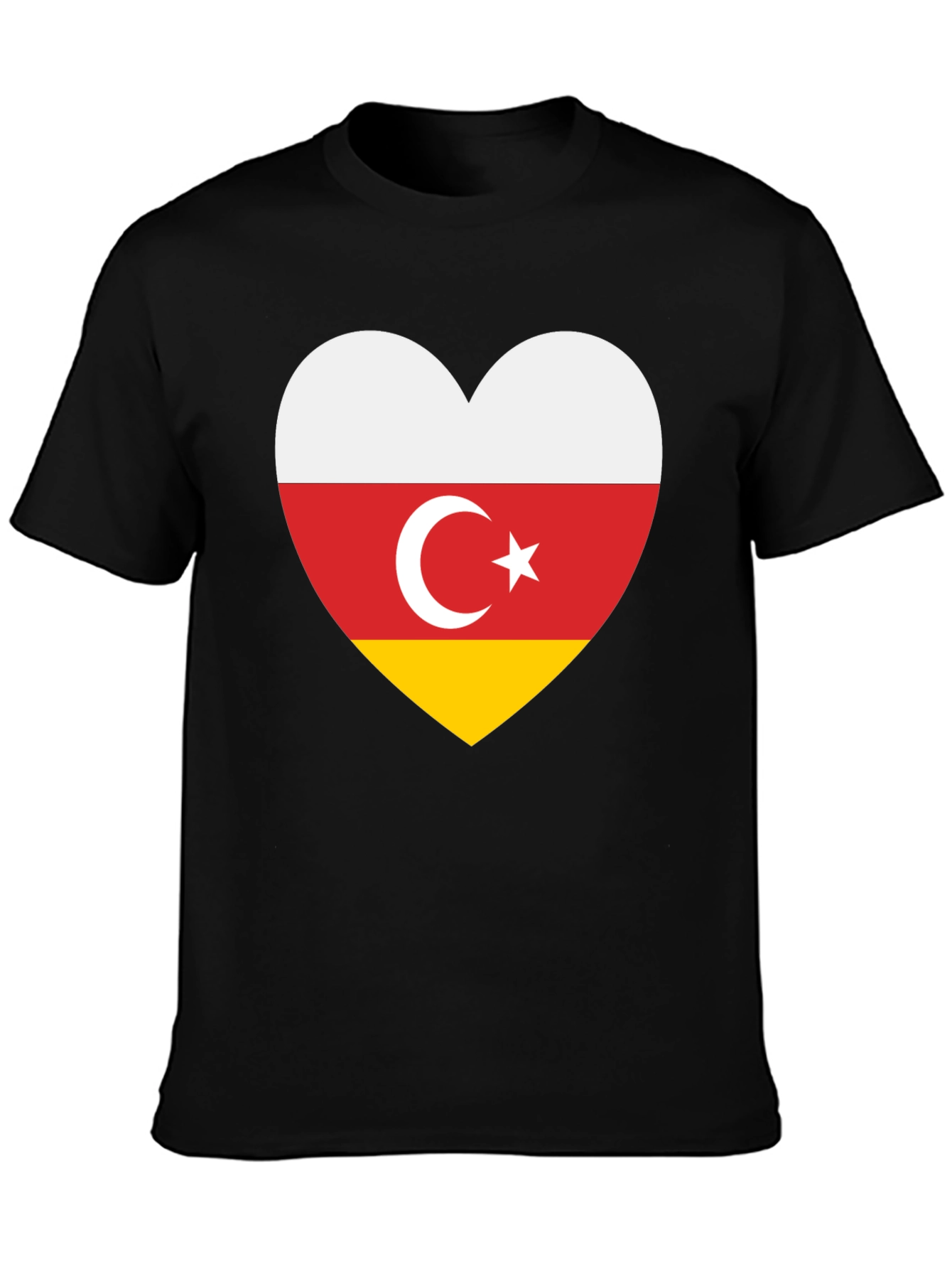 South Ossetia Flag Heart T-Shirt