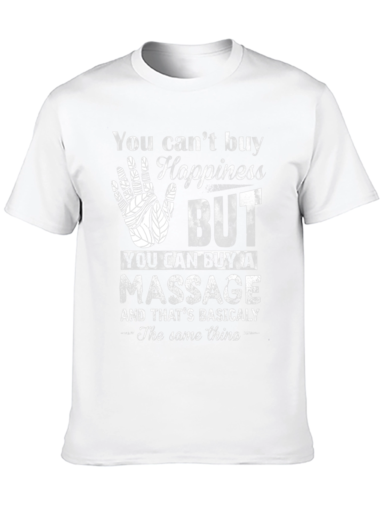 Happiness Massage T-Shirt Funny Relaxing Gift Tee
