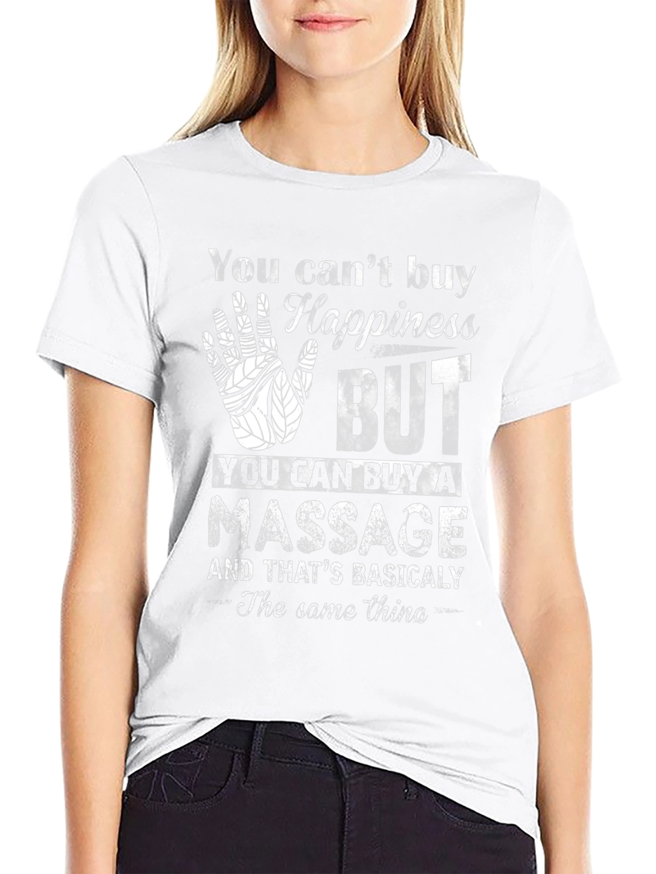 Happiness Massage T-Shirt Funny Relaxing Gift Tee