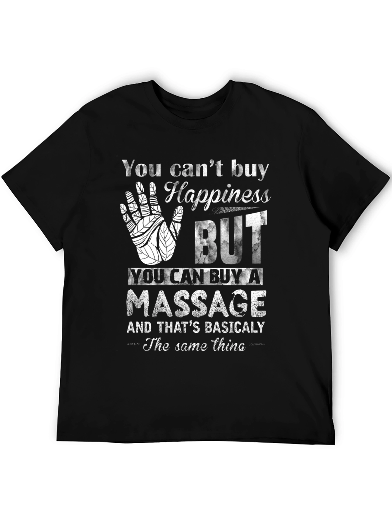 Happiness Massage T-Shirt Funny Relaxing Gift Tee