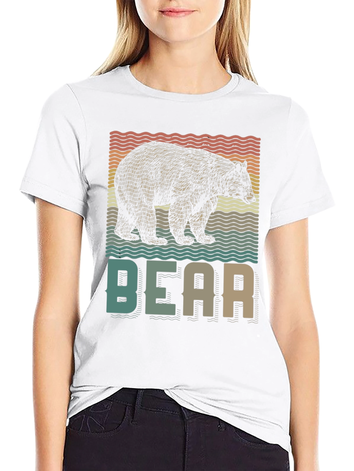 Retro Bear Graphic T-Shirt - Nature Lover Tee