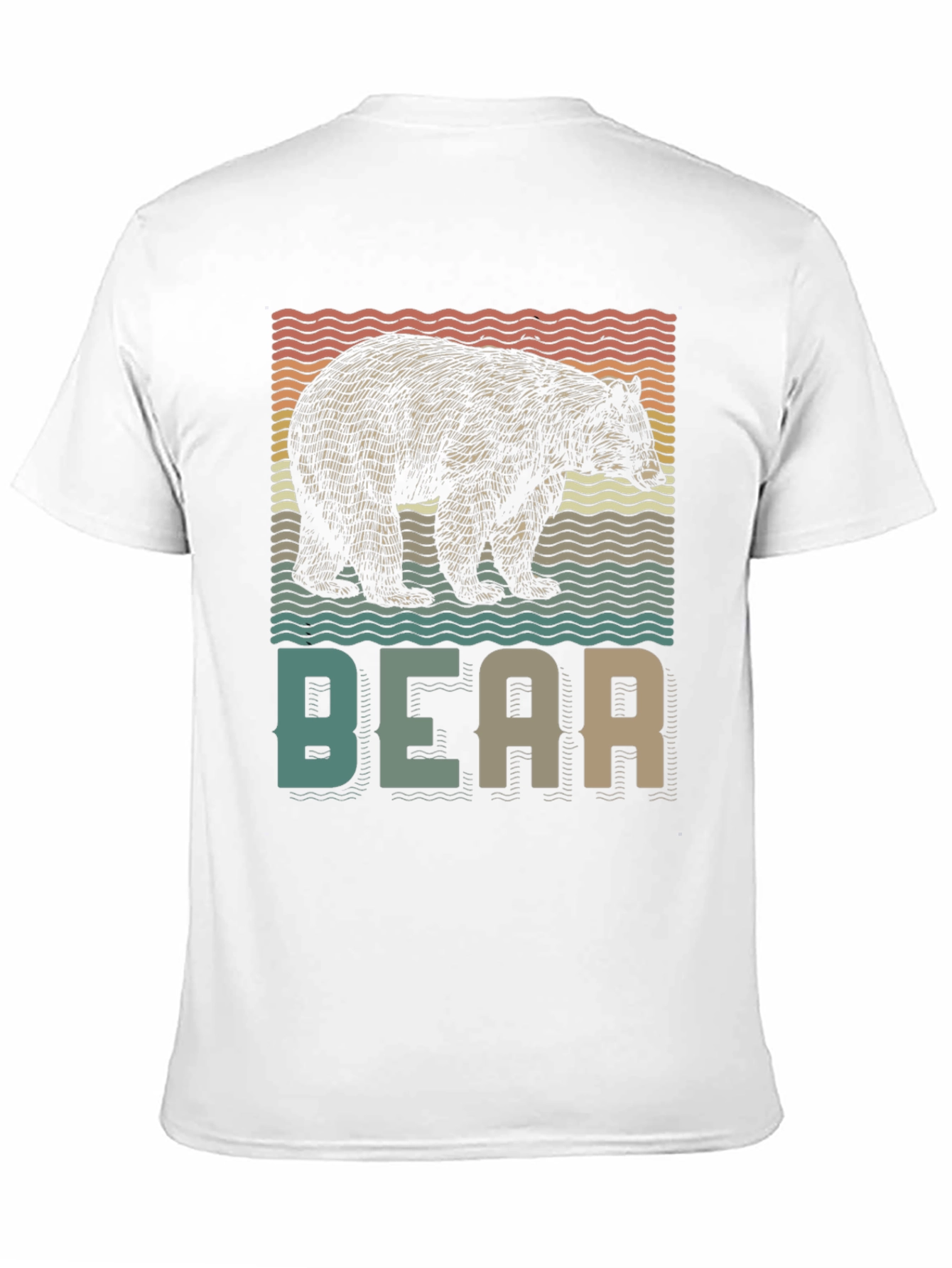 Retro Bear Graphic T-Shirt - Nature Lover Tee